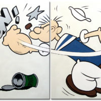 Character_(Popeye_'POW')_(2canvases)_2x60x60_(2007)